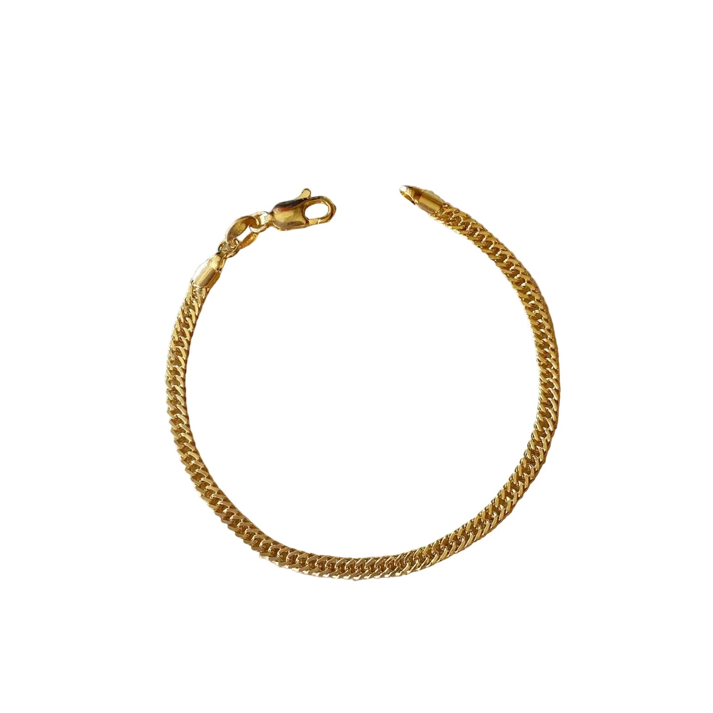 CUBAN LINK DOUBLE CURB CHAIN BRACELET