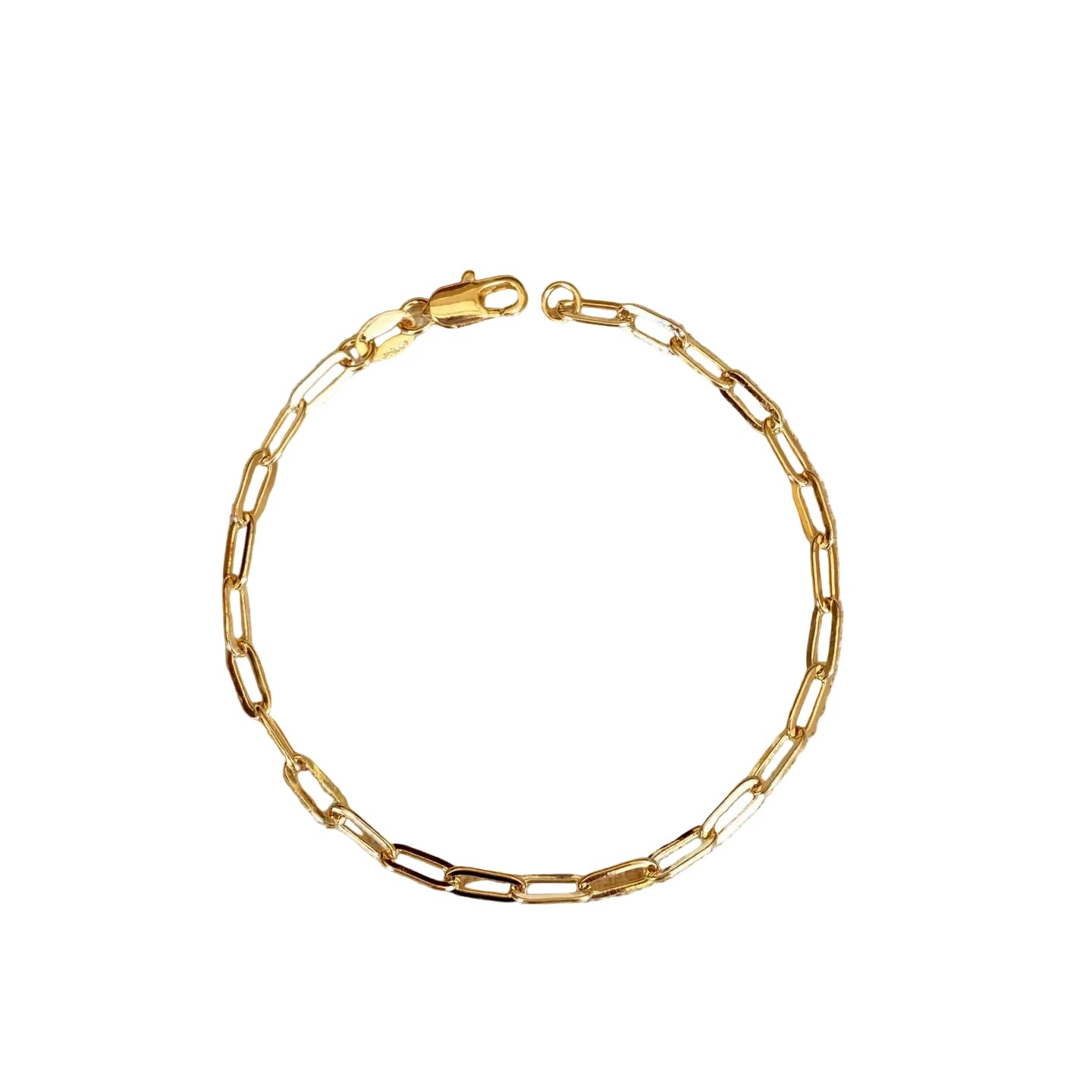 SHORT LINK PAPERCLIP BRACELET