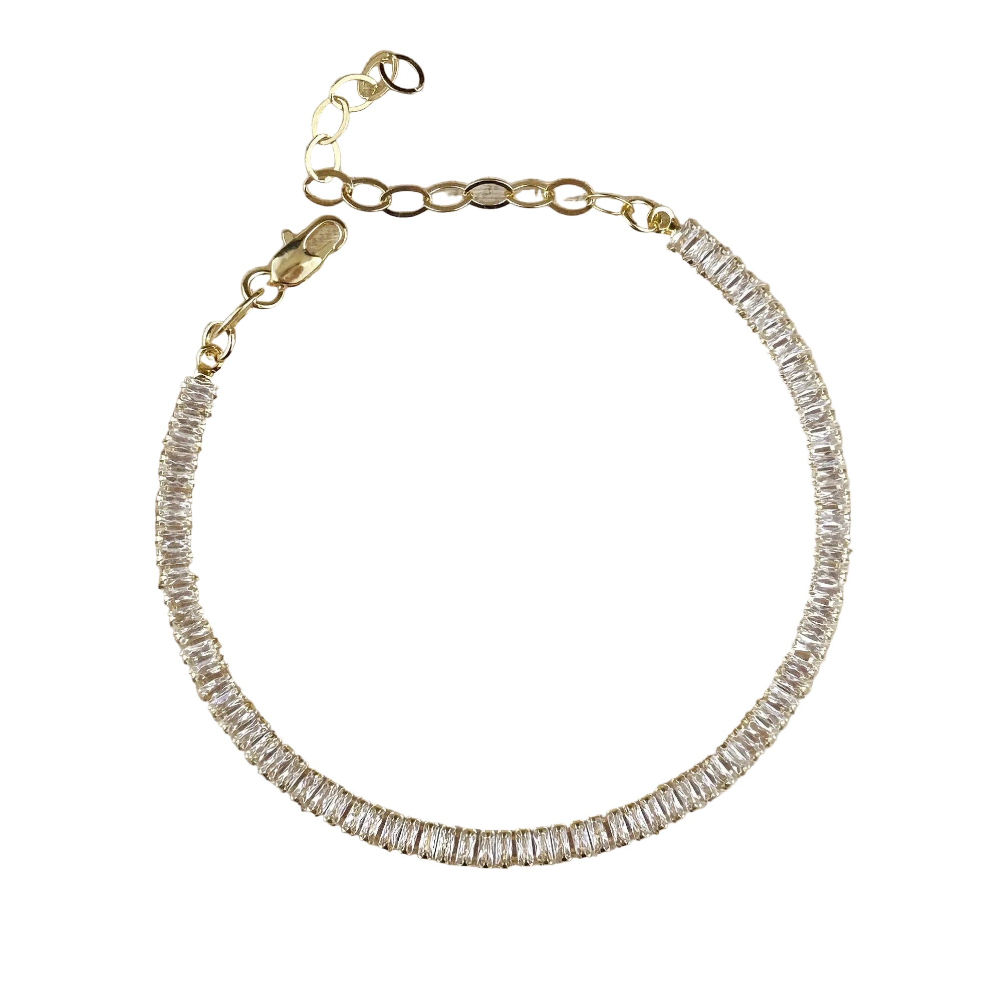 BAGUETTE TENNIS BRACELET - 3MM