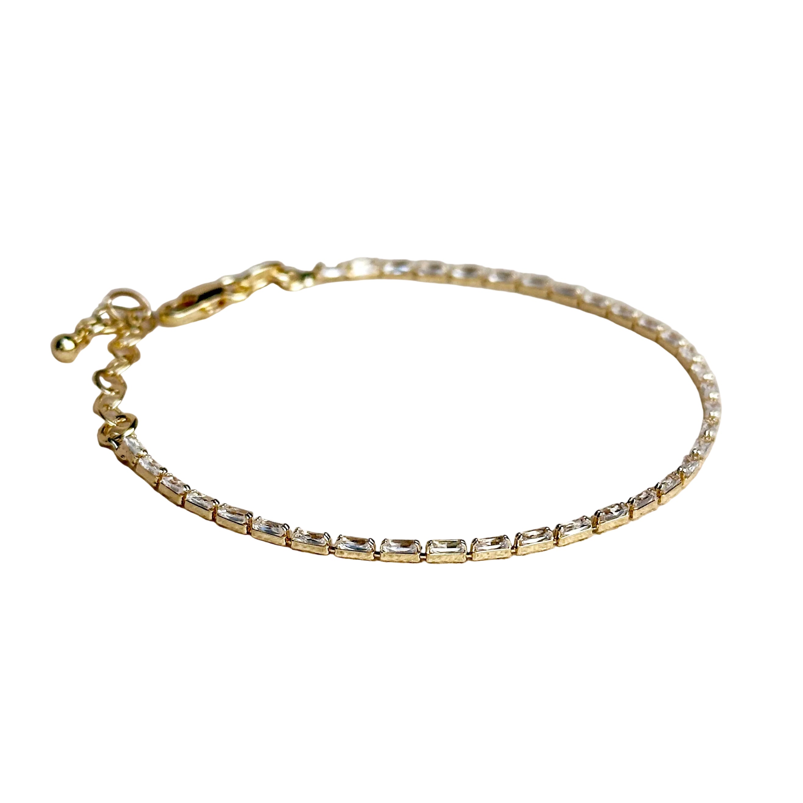 BAGUETTE TENNIS BRACELET - 1.5MM