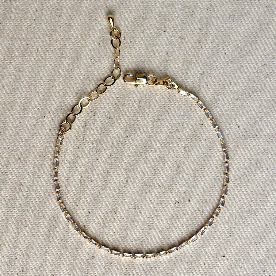 Baguette Tennis Bracelet - 1.5mm