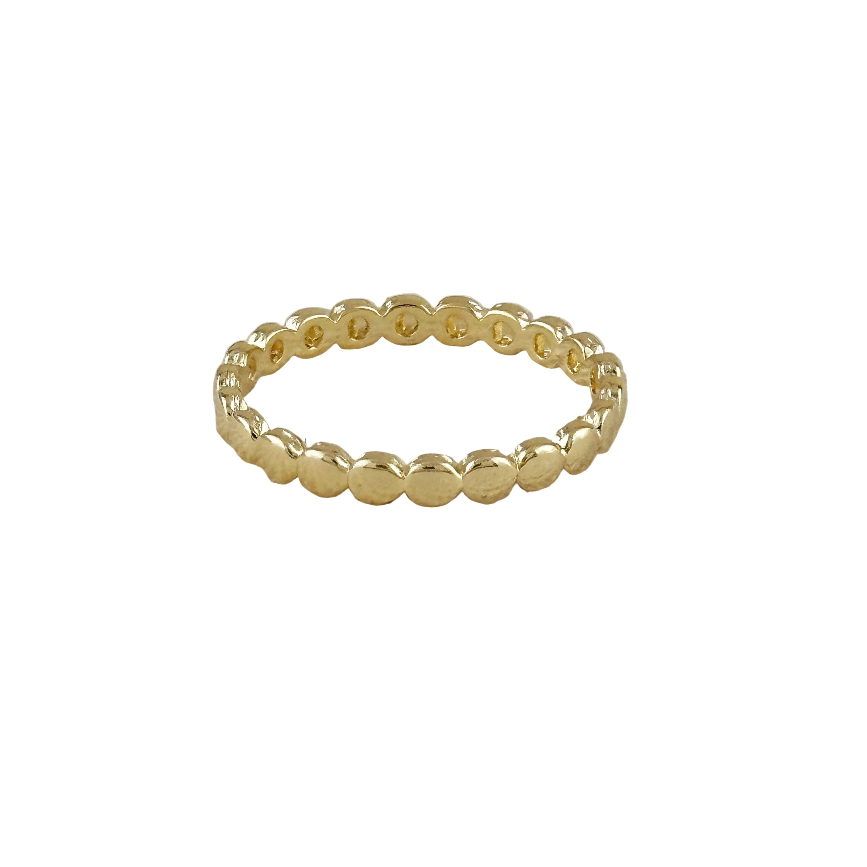 FLAT BEADED BAND RING