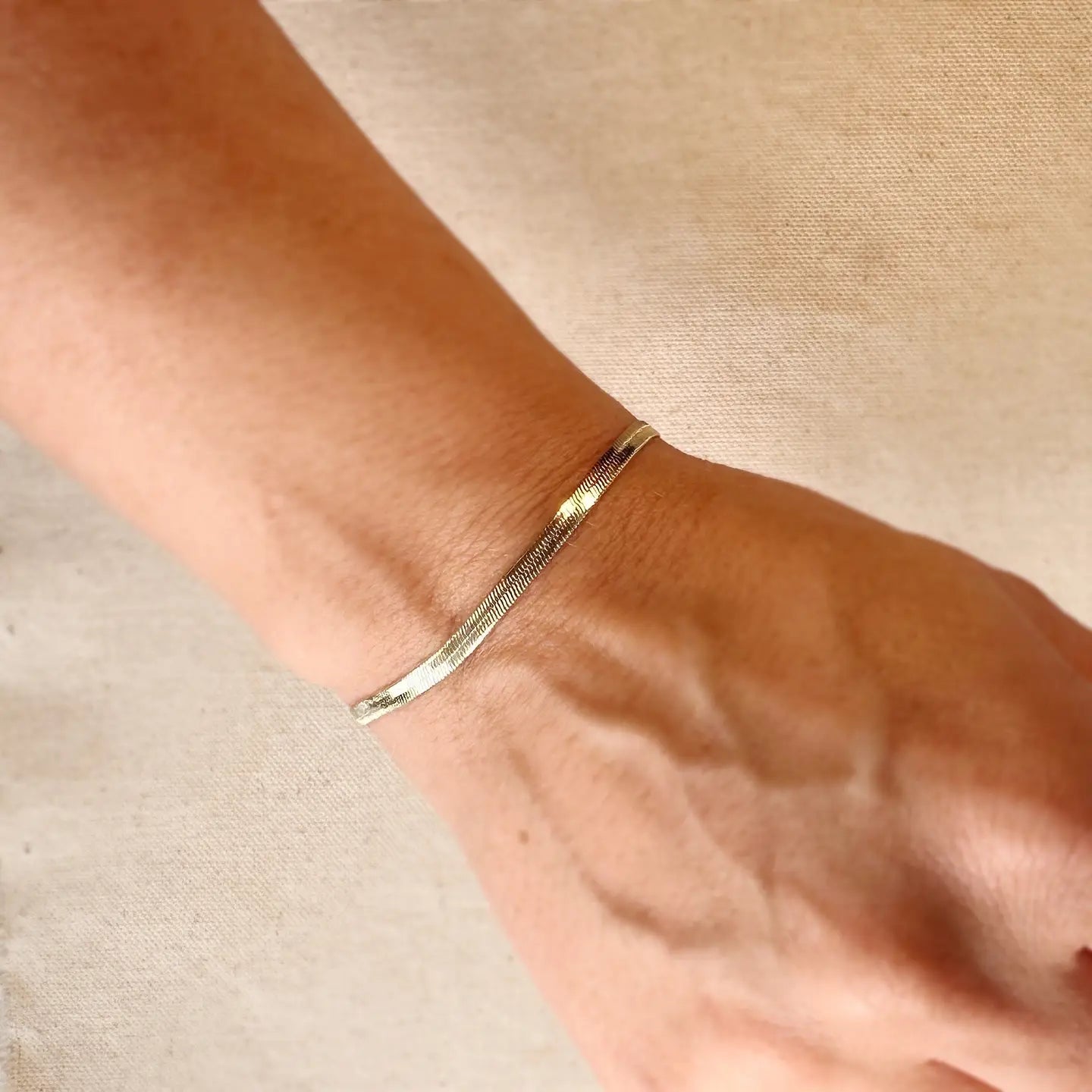 HERRINGBONE BRACELET - 3MM