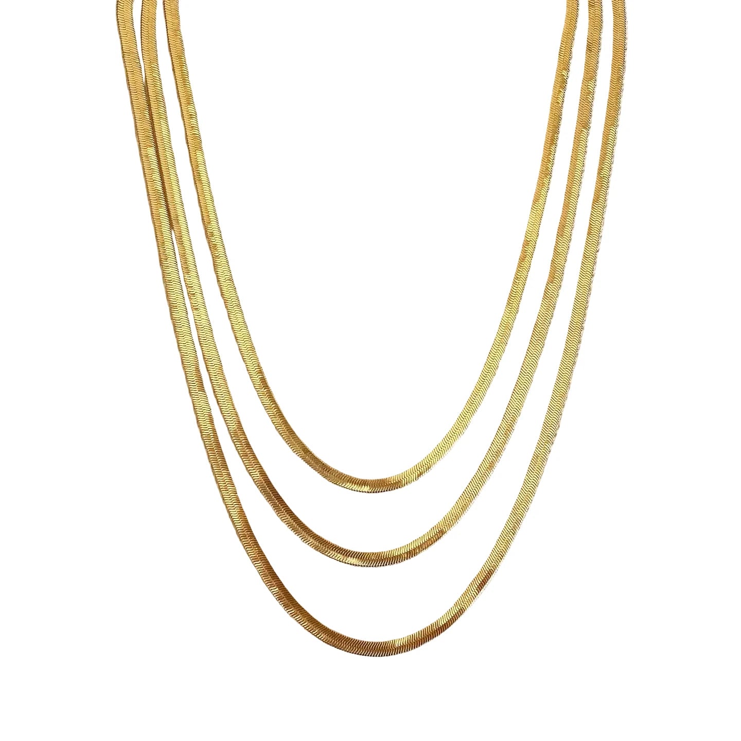 HERRINGBONE CHAIN NECKLACE