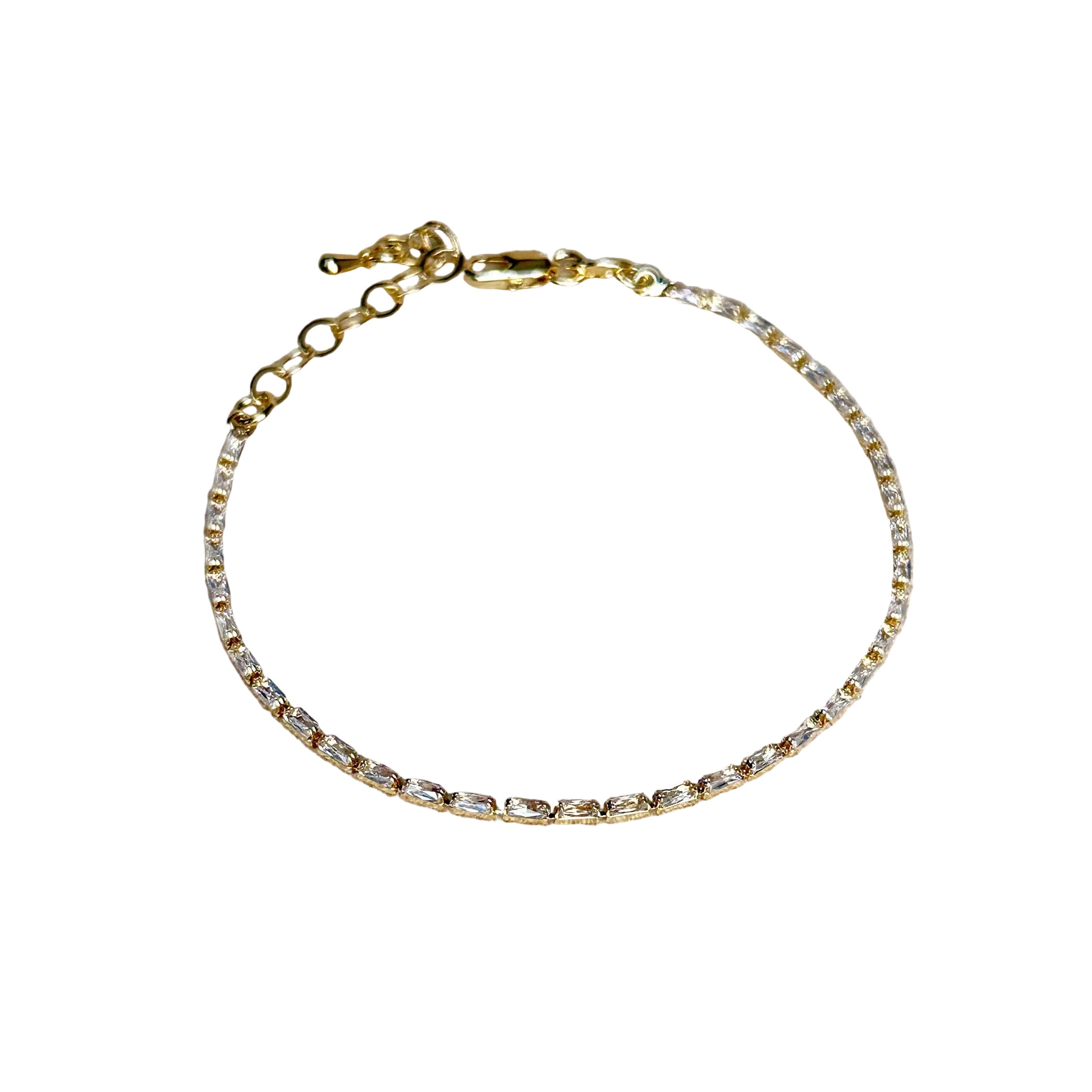 BAGUETTE TENNIS BRACELET - 1.5MM