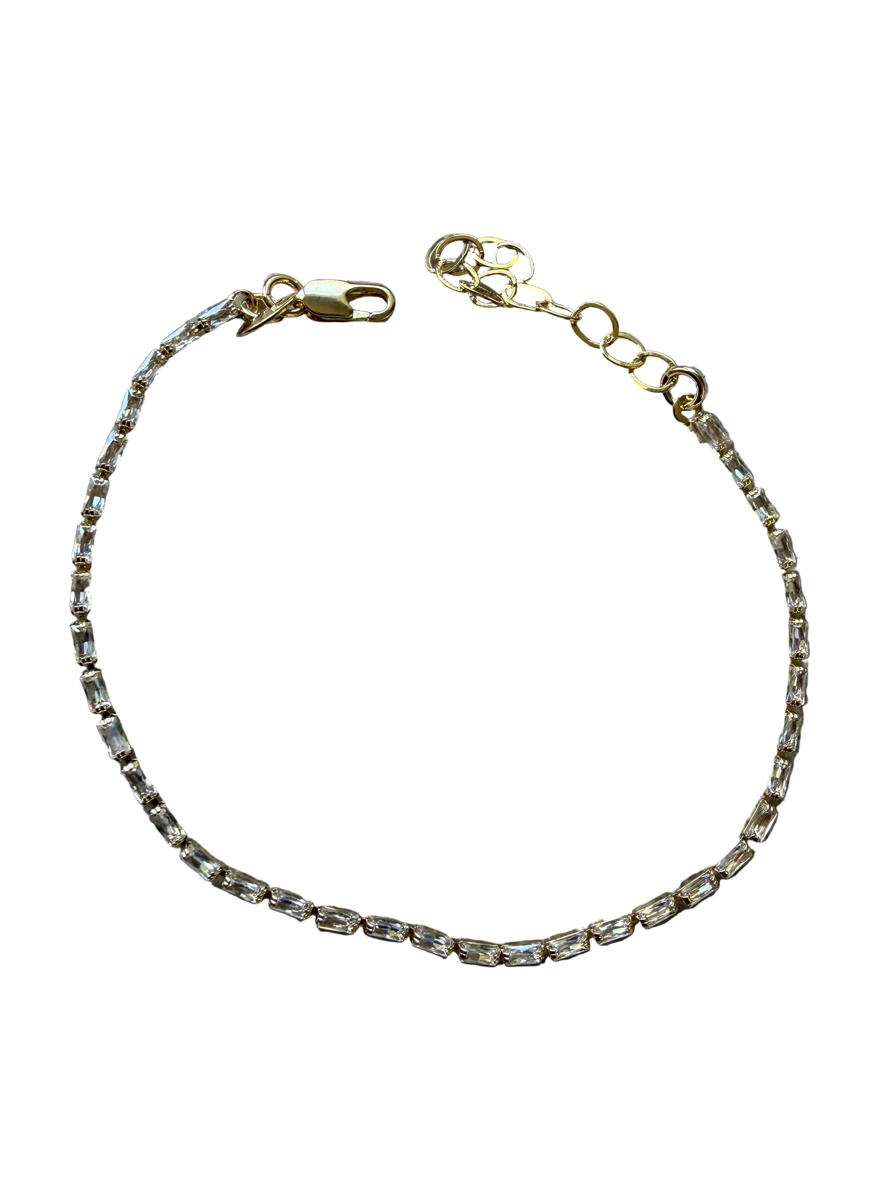 BAGUETTE TENNIS BRACELET - 1.5MM