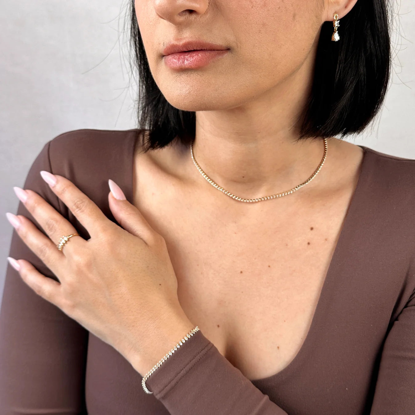 MARQUISE TENNIS NECKLACE